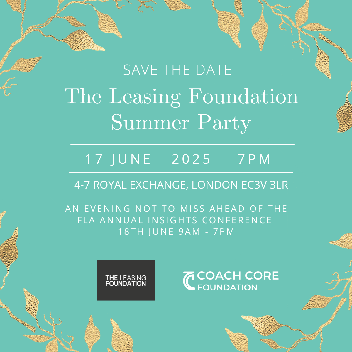 The Leasing Foundation announces date for summer party